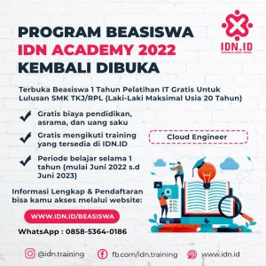 beasiswa idn academy